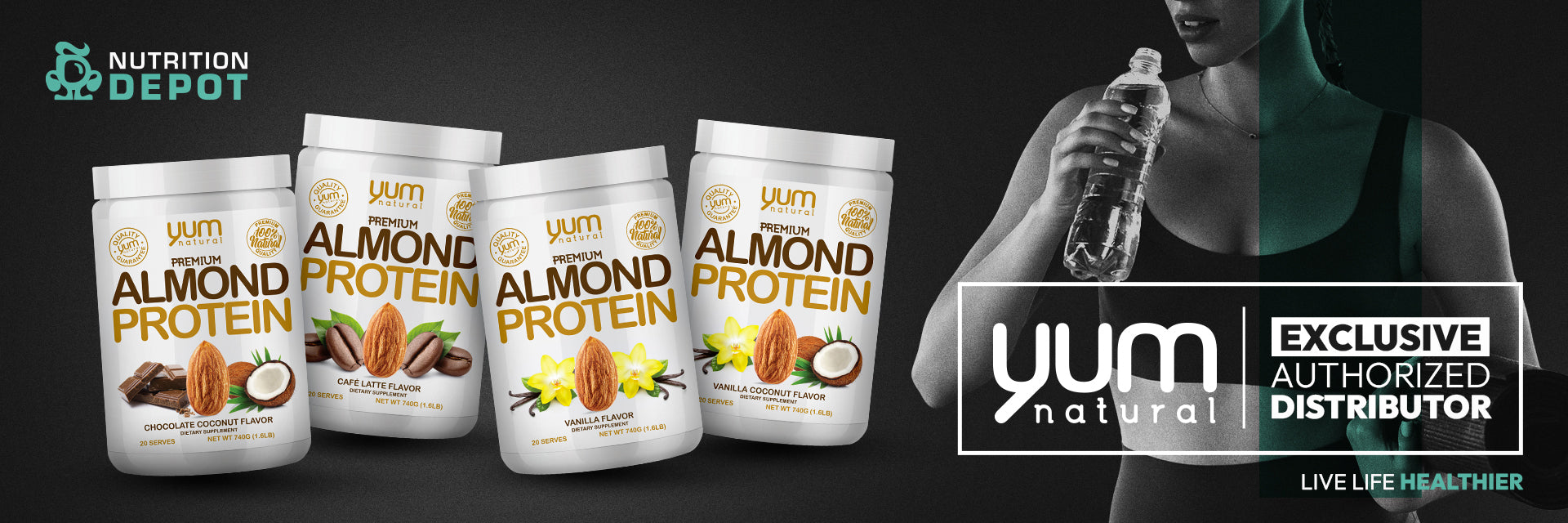 YUM NATURAL โปรตีนอัลมอนด์