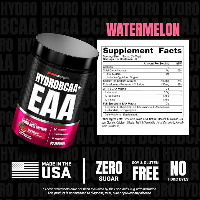 Prosupps Hydro BCAA + Essentials - Watermelon 30 Servings