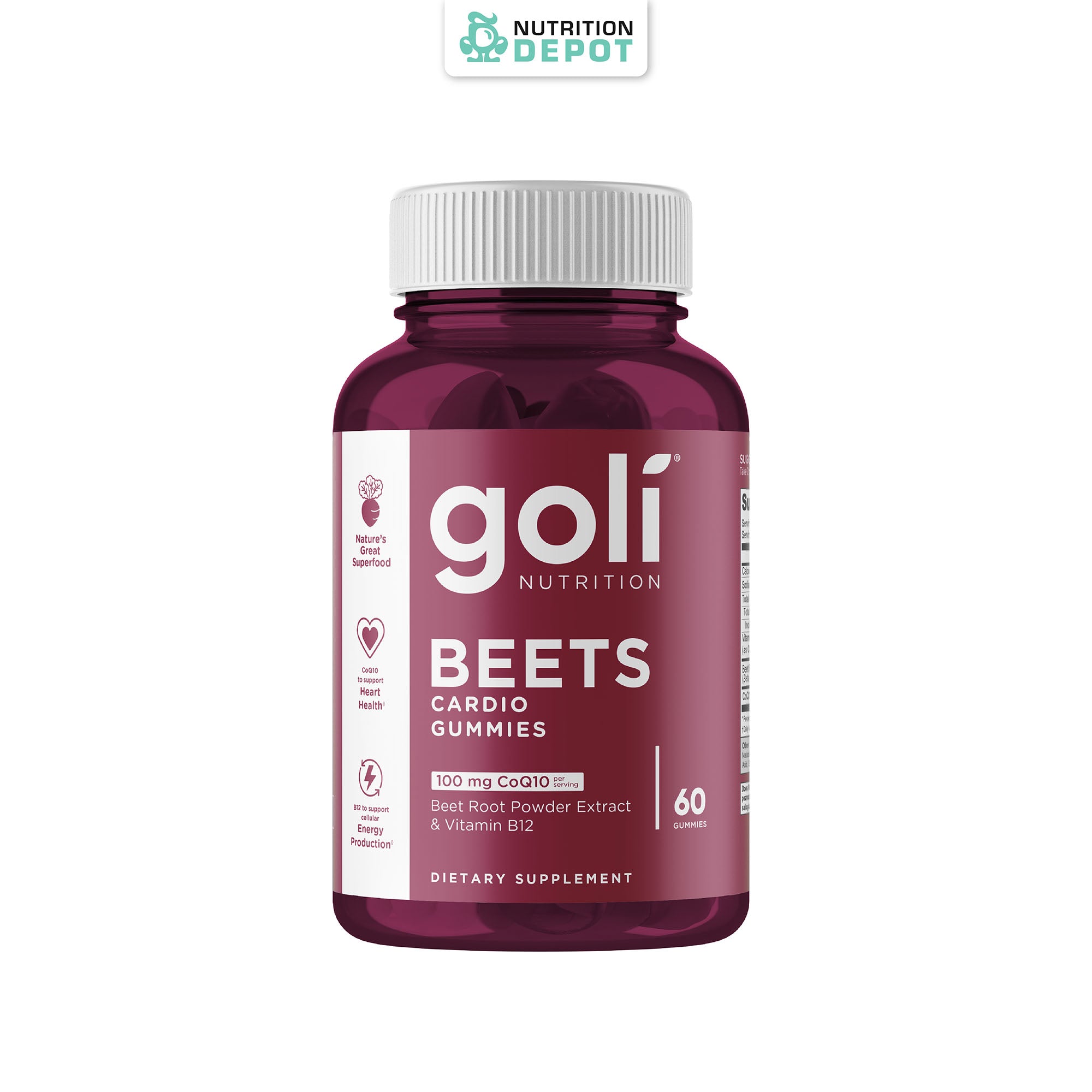 Goli Nutrition - Beets Cardio (Apple&Guava Flavor) - 60 Count