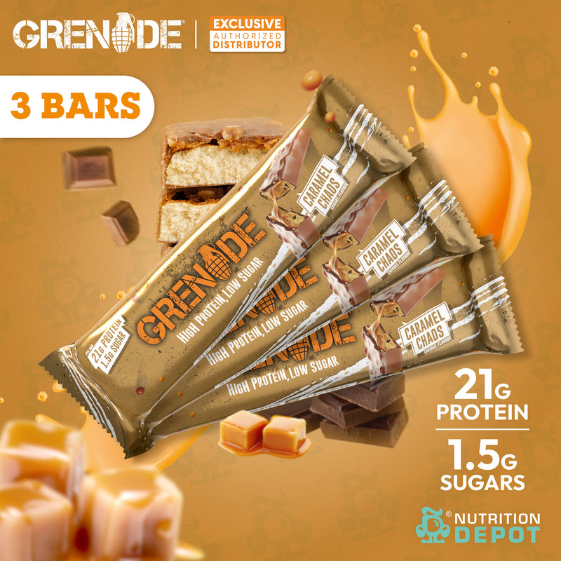 Grenade Carb Killa Protein Bar - Caramel Chaos 3 Bars