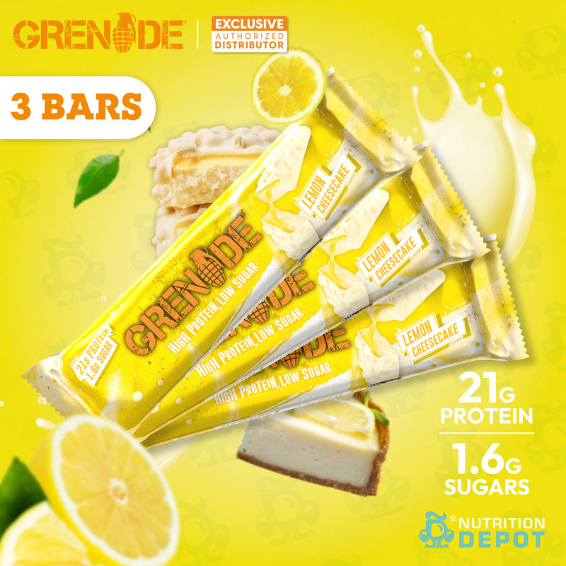 Grenade Carb Killa Protein Bar - Lemon Cheesecake 3 Bars