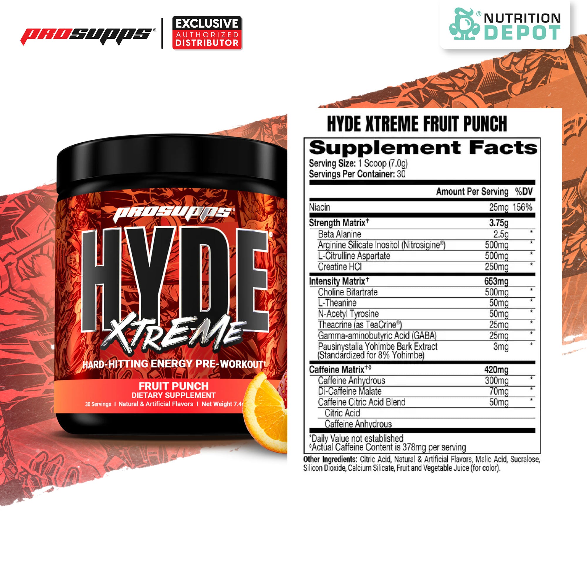 HYDE Extreme - Fruit Punch 30 Servings