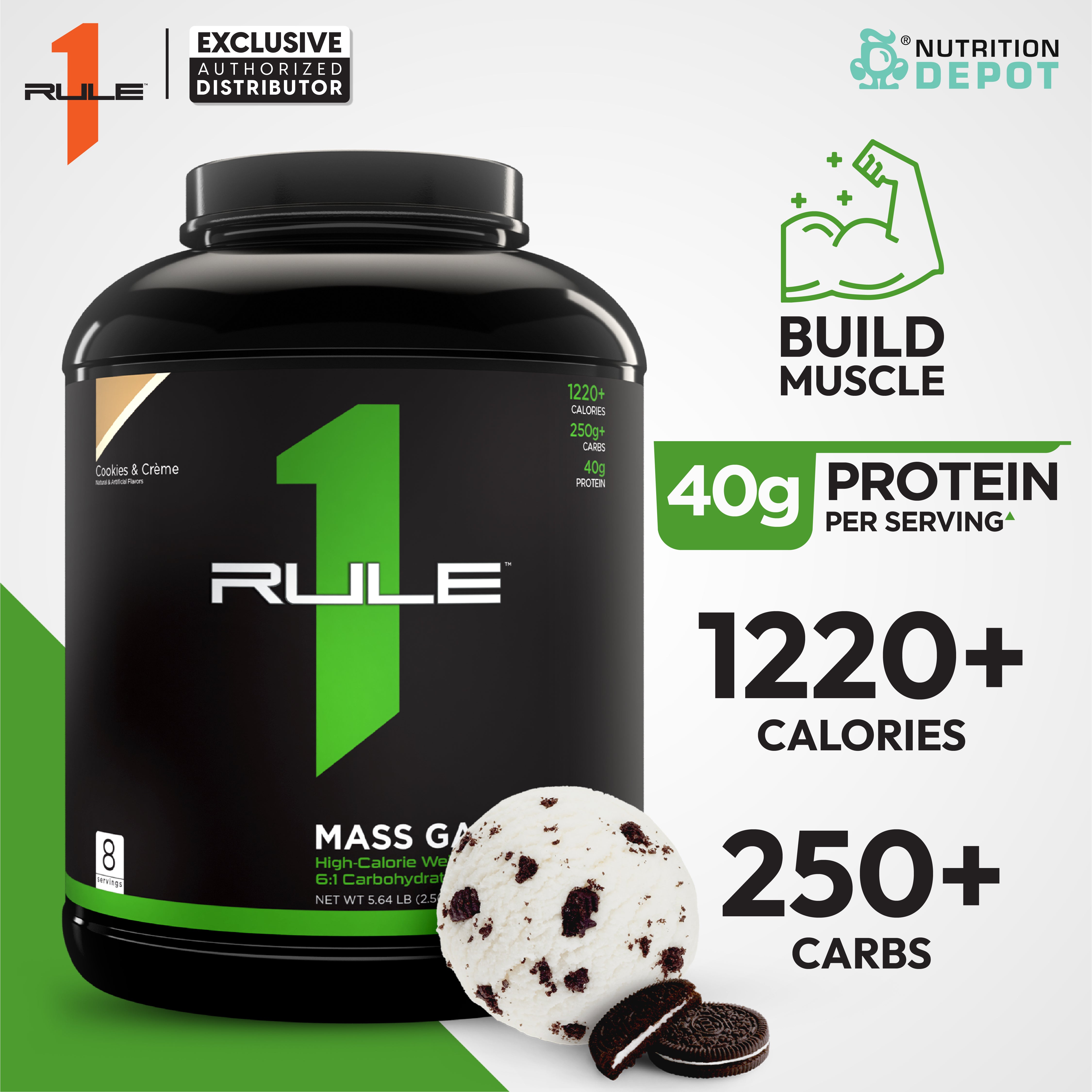 (ฺฺBBF Jan/26) Rule1 Mass Gainer 5.73lb - Cookies & Creme