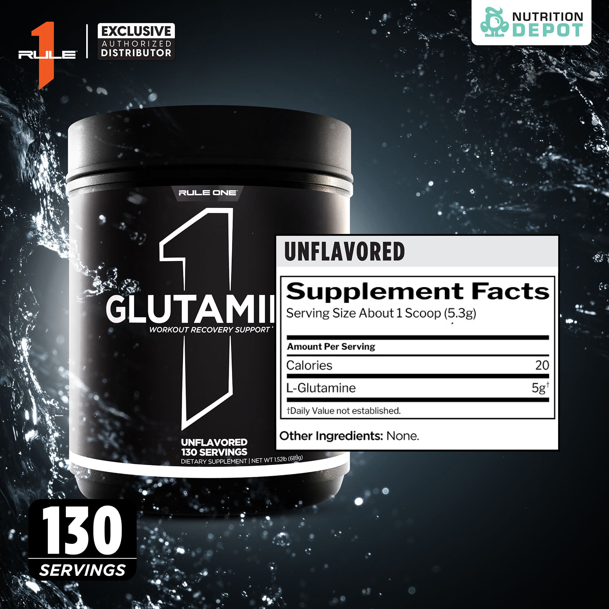 Rule1 Micronized Glutamine 689G