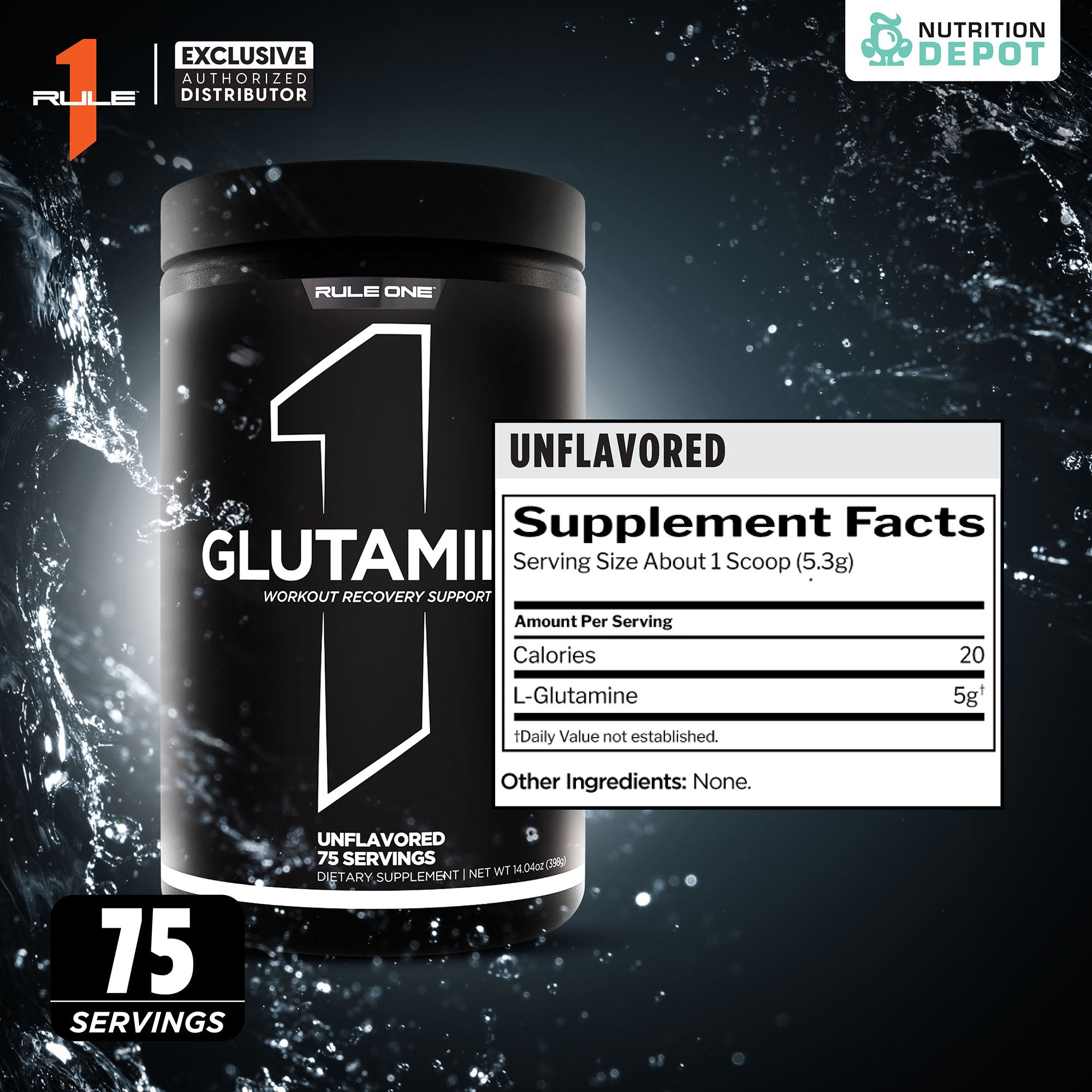 Rule1 Micronized Glutamine 398G