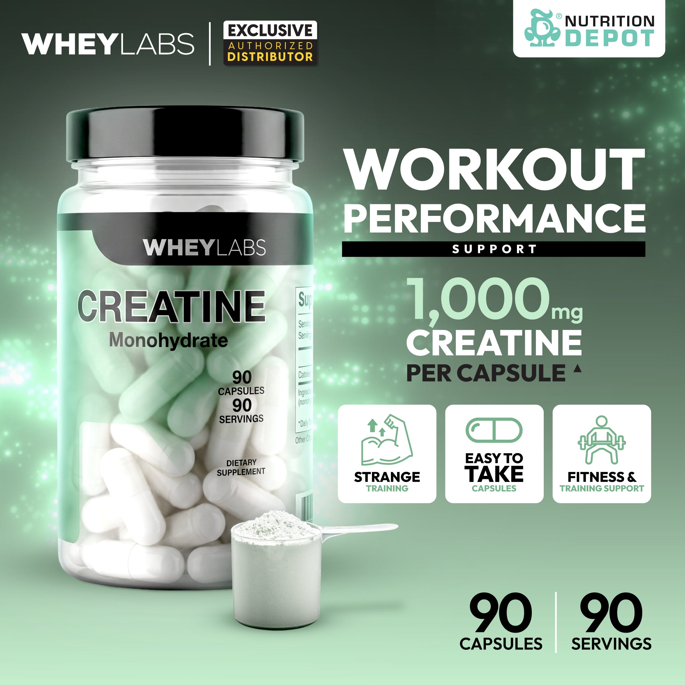 Whey Labs Elite Series Creatine 90 Caps