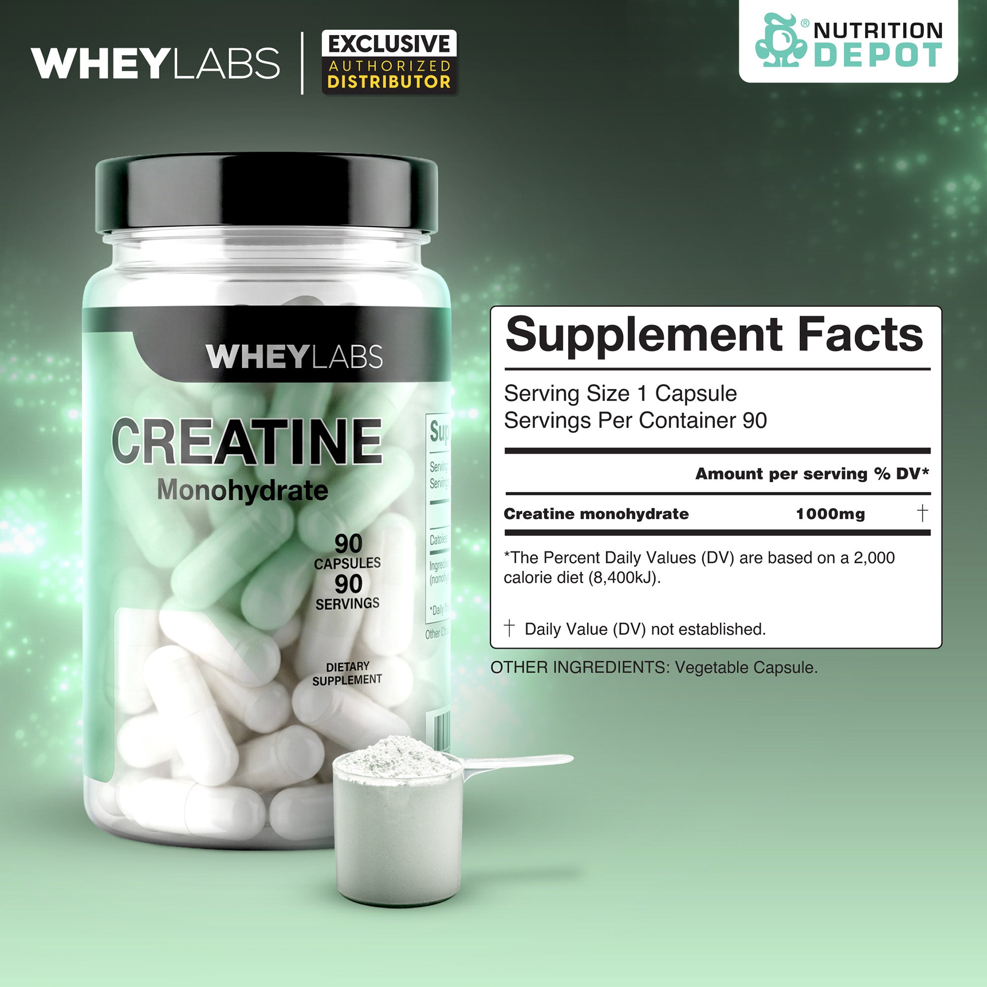 Whey Labs Elite Series Creatine 90 Caps