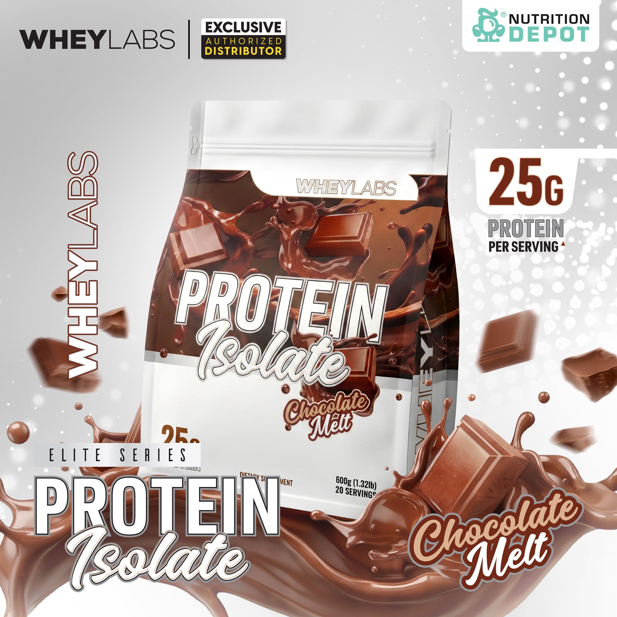 Whey Labs Elite Series Isolate Protein - Chocolate Melt 1.32 lb