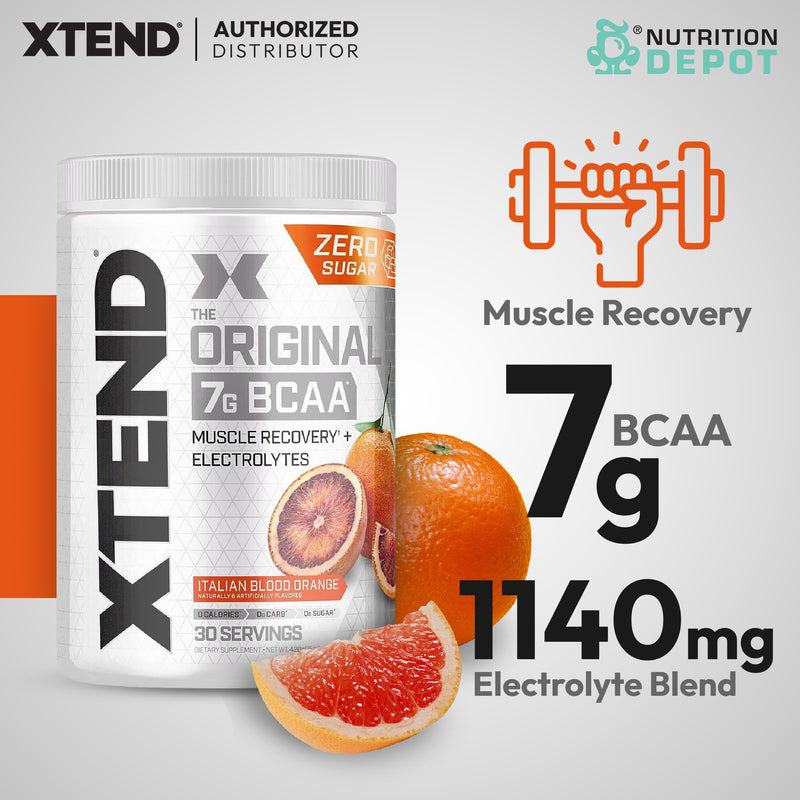 Scivation Xtend BCAA + Electrolytes - Italian Blood Orange 30srv กรดอะมิโนป้องกันกล้ามเนื้อสลายตัว