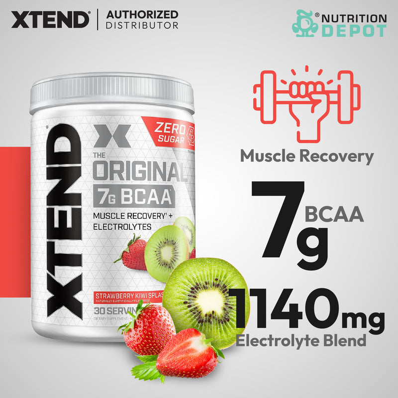 Scivation Xtend BCAA + Electrolytes - Strawberry Kiwi Splash 30srv กรดอะมิโนป้องกันกล้ามเนื้อสลายตัว