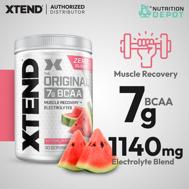 Scivation Xtend BCAA + Electrolytes - Watermelon Explosion 30srv กรดอะมิโนป้องกันกล้ามเนื้อสลายตัว