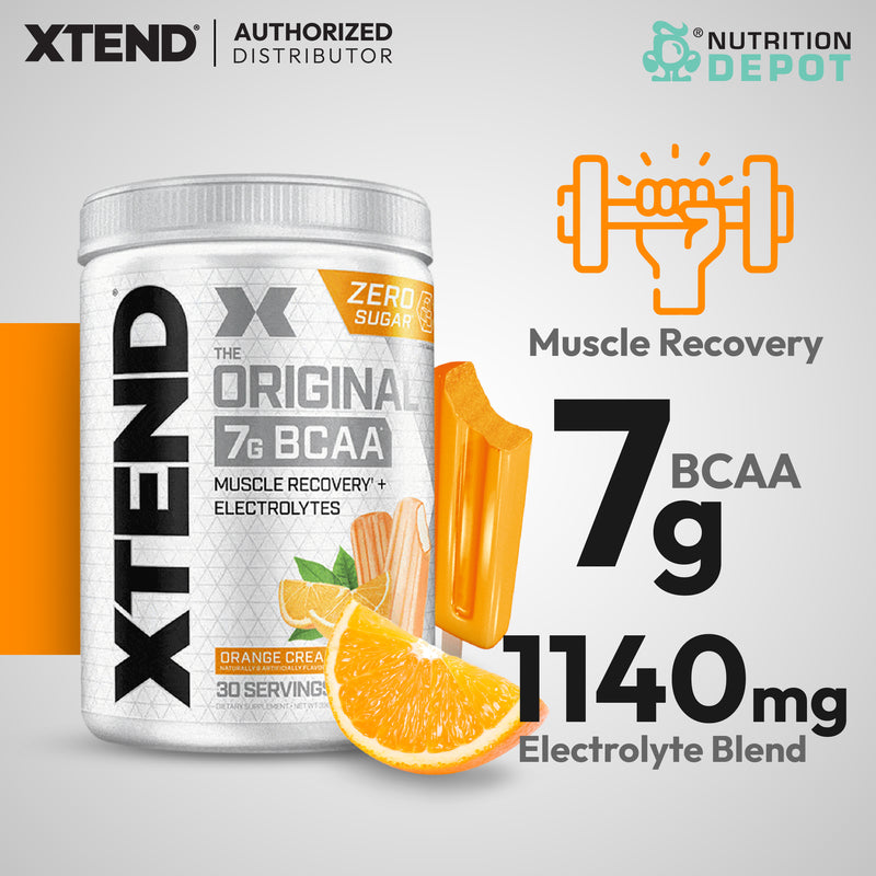 Scivation Xtend BCAA + Electrolytes - Orange Cream 30srv กรดอะมิโนป้องกันกล้ามเนื้อสลายตัว