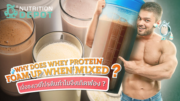 WHY DOES WHEY PROTEIN FOAM UP WHEN MIXED? |  ทำไมเวย์โปรตีนถึงเกิดฟองเมื่อผสม?