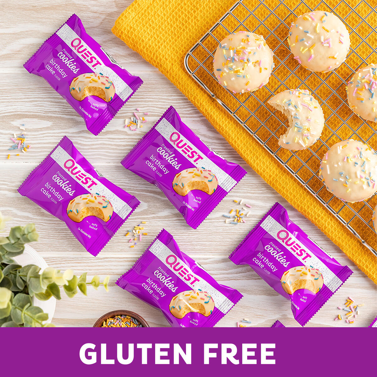 Quest Protein Frosted Cookie - Mixed Flavors 8 Pieces (คละรส 8 ชิ้น)