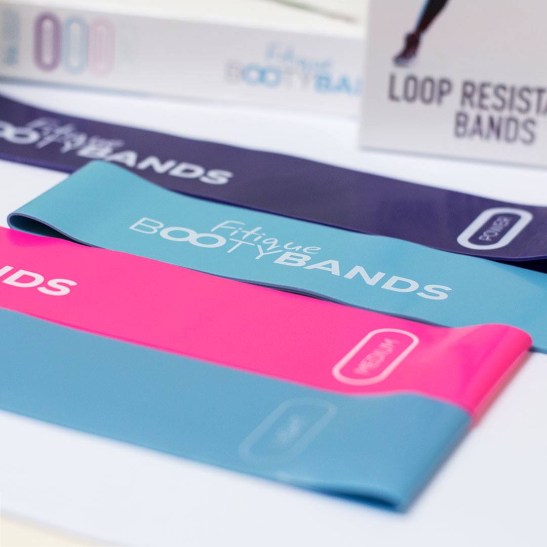 Fitique Booty Bands 4 Levels Loop Resistance Bands - ฟิทีค ยางยืด อุปกรณ์เสริม ออกกำลังกาย 4 ระดับ