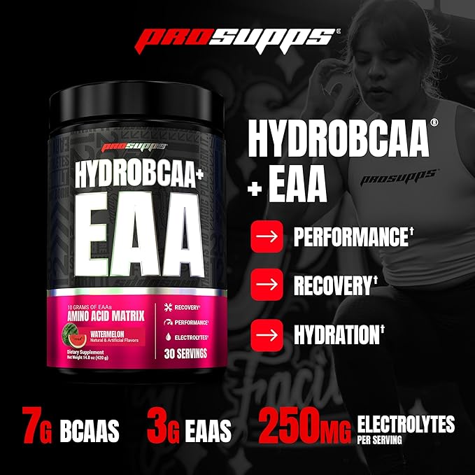Prosupps Hydro BCAA + Essentials - Watermelon 30 Servings