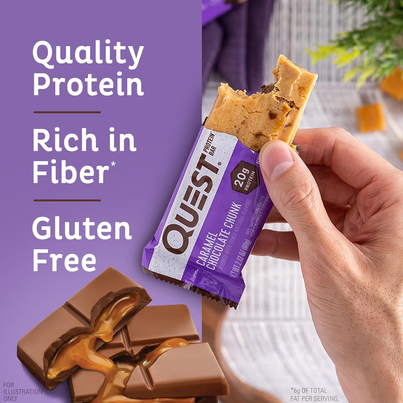 Quest Protein Bar - Caramel Chocolate Chunk 3 Bars