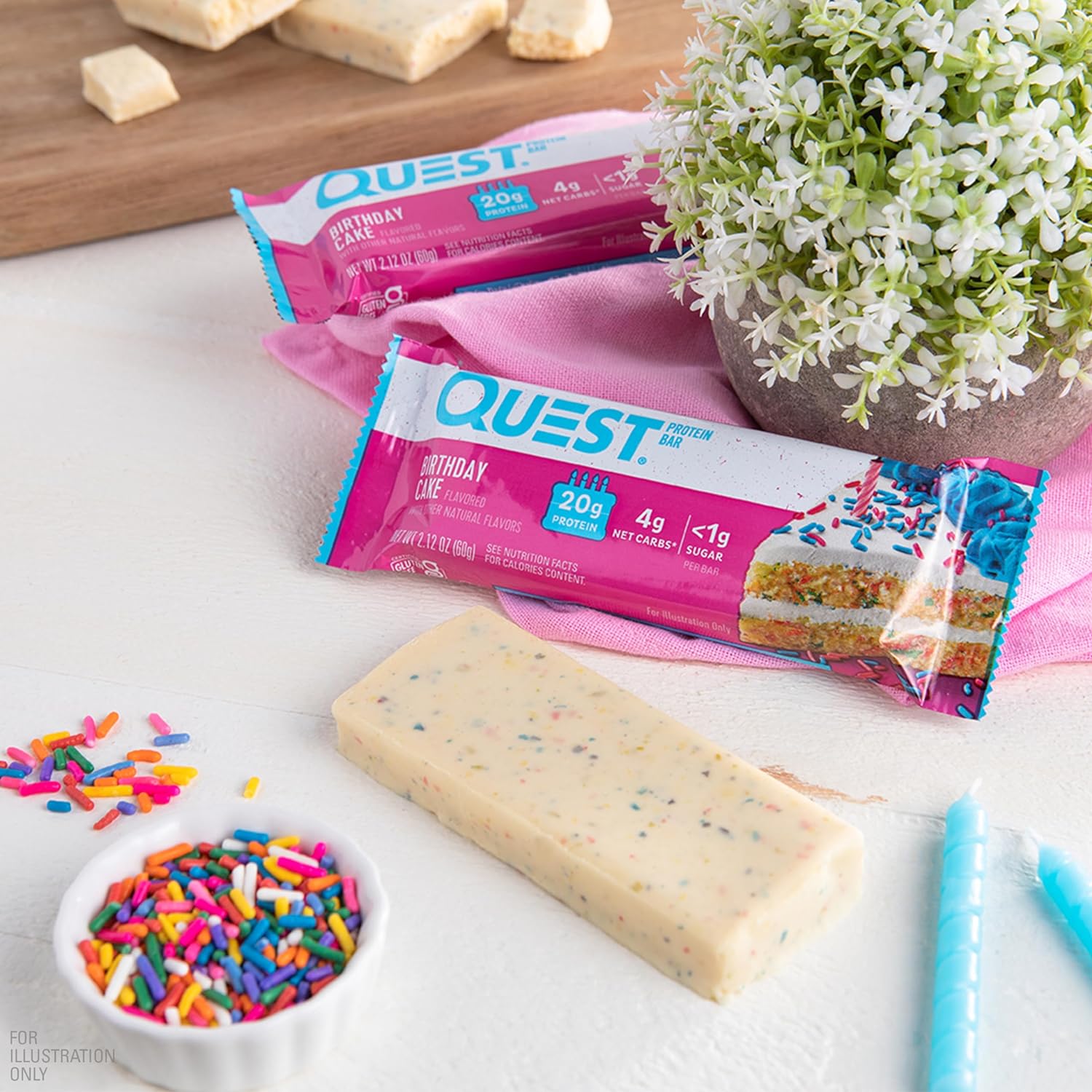 Quest Protein Bar - Birthday Cake 3 Bars