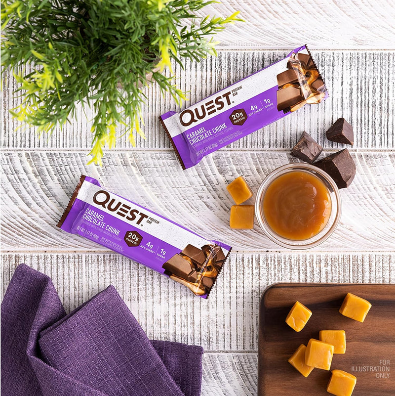 Quest Protein Bar - Caramel Chocolate Chunk 1 Box (12 Bars)