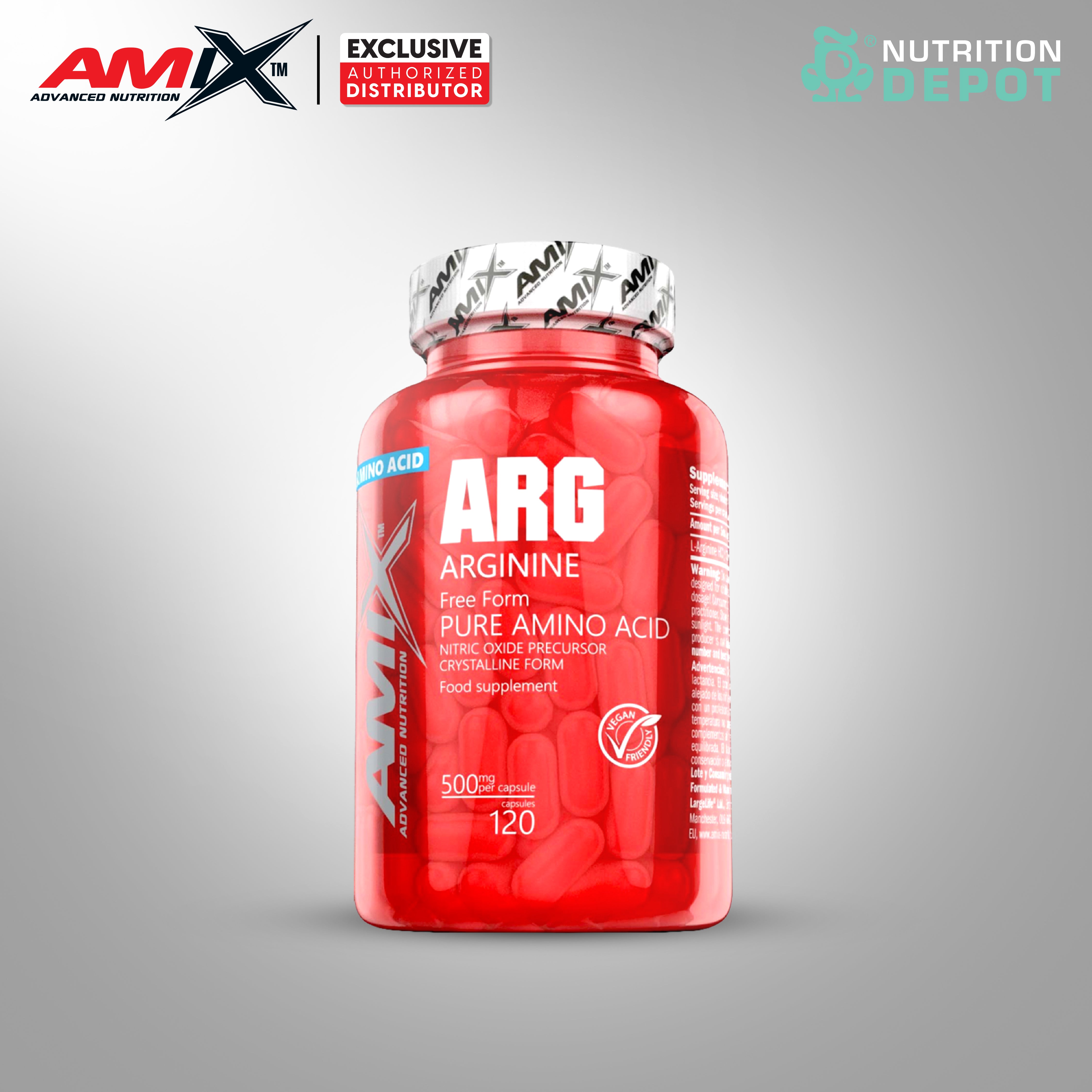 Amix Nutrition - Arginin Pure 120 Capsules