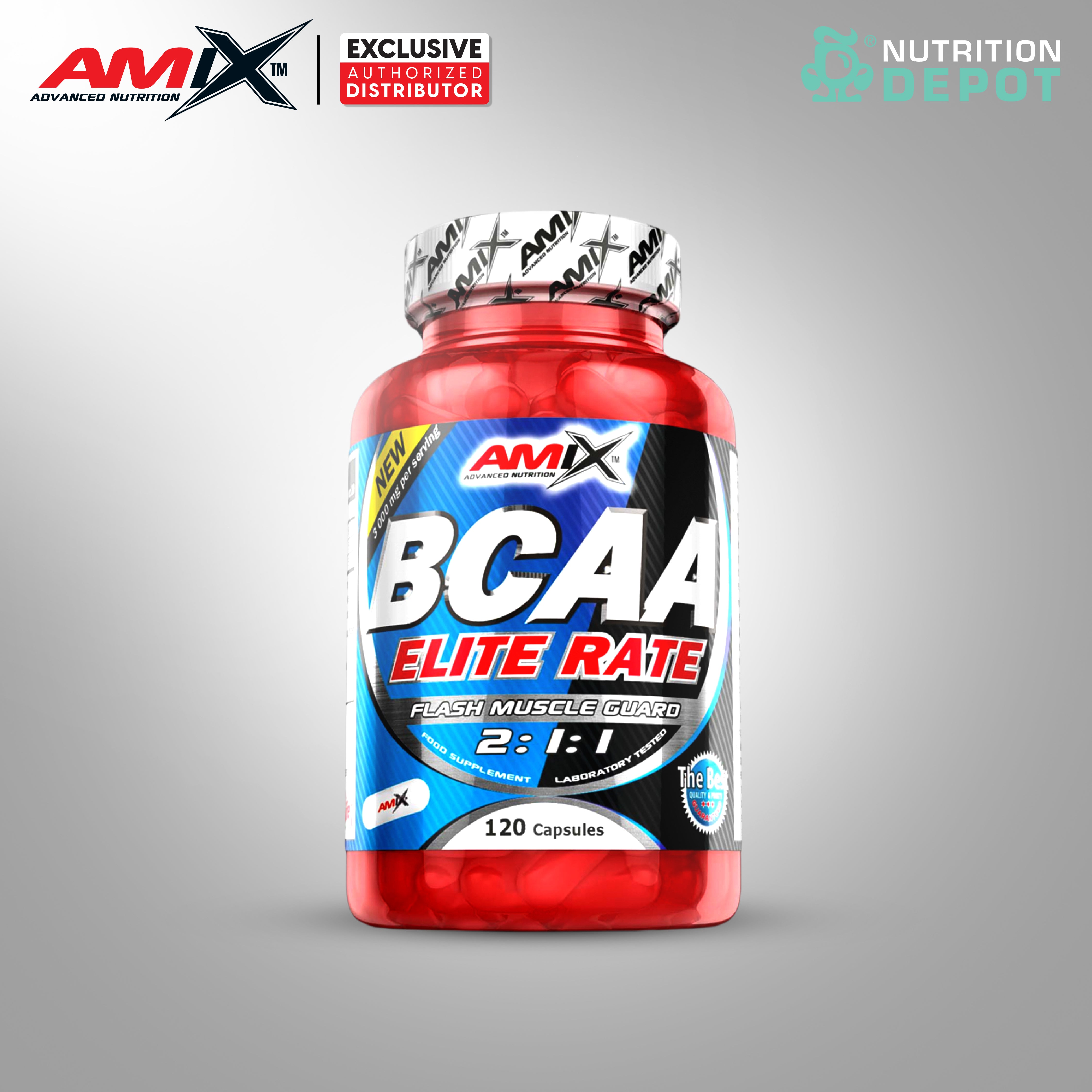 Amix Nutrition - BCAA Elite Rate 120 Capsules