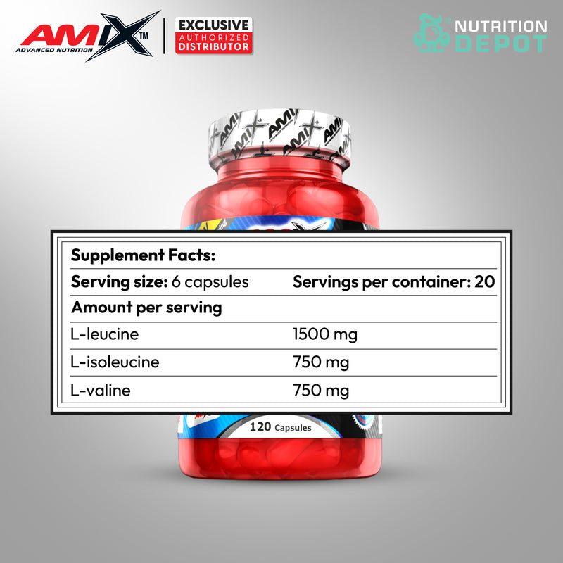 Amix Nutrition - BCAA Elite Rate 120 Capsules