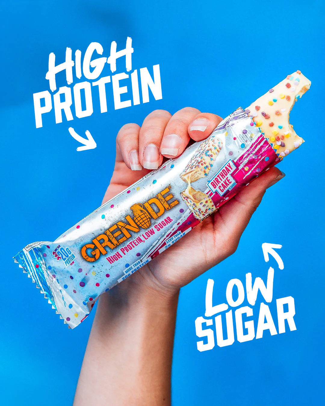 Grenade Carb Killa Protein Bar - Birthday Cake (Vanilla Flavour) 3 Bars