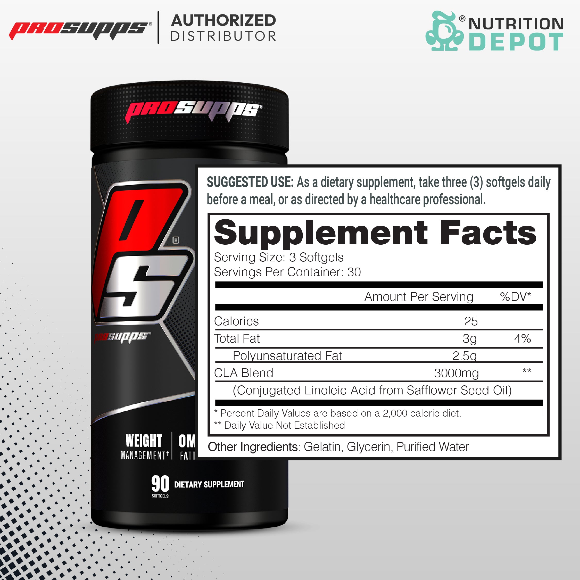 BF09/2024 Prosupps CLA Lean 3000 - 90 Softgels