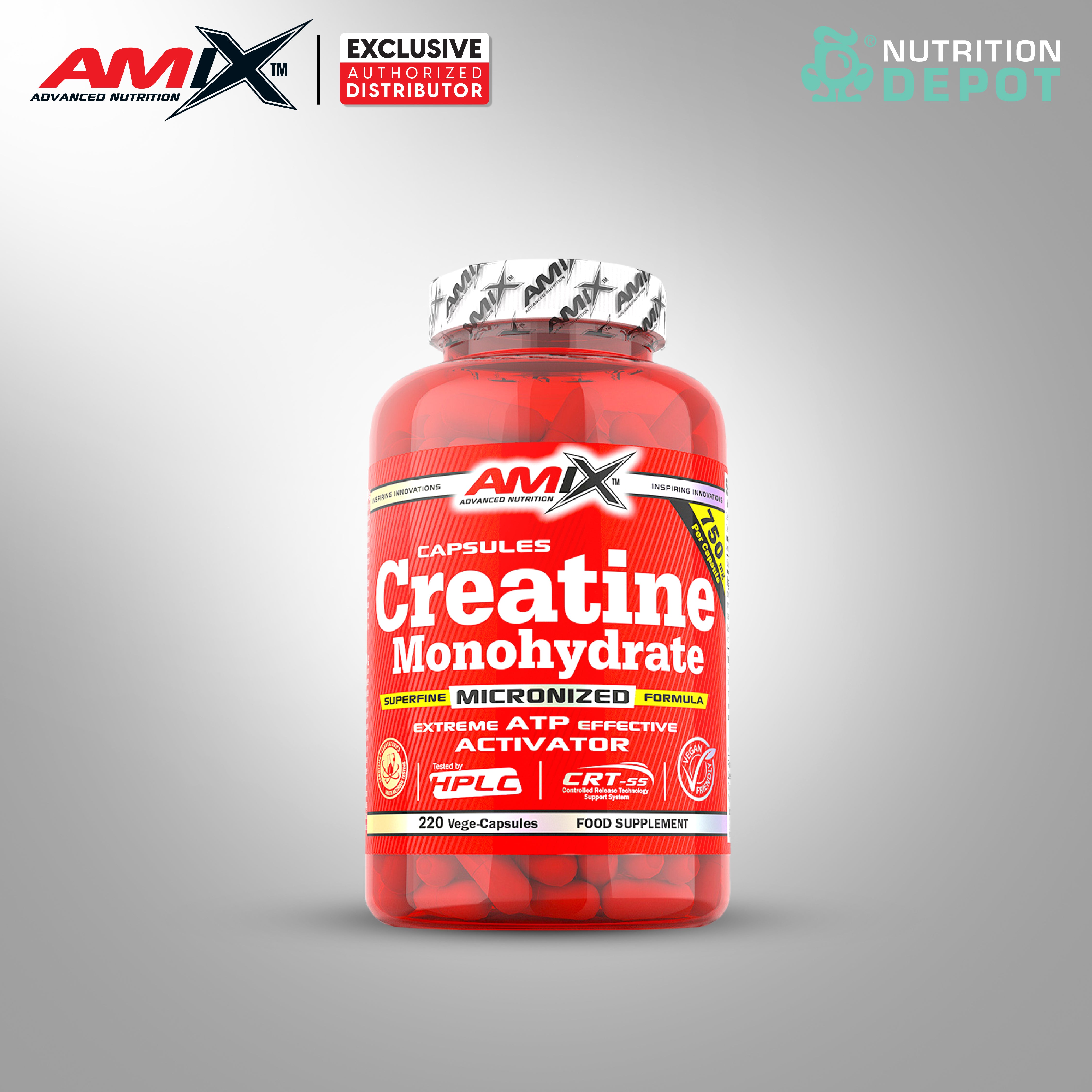 Amix Nutrition - Creatine Monohydrate 220 Capsules