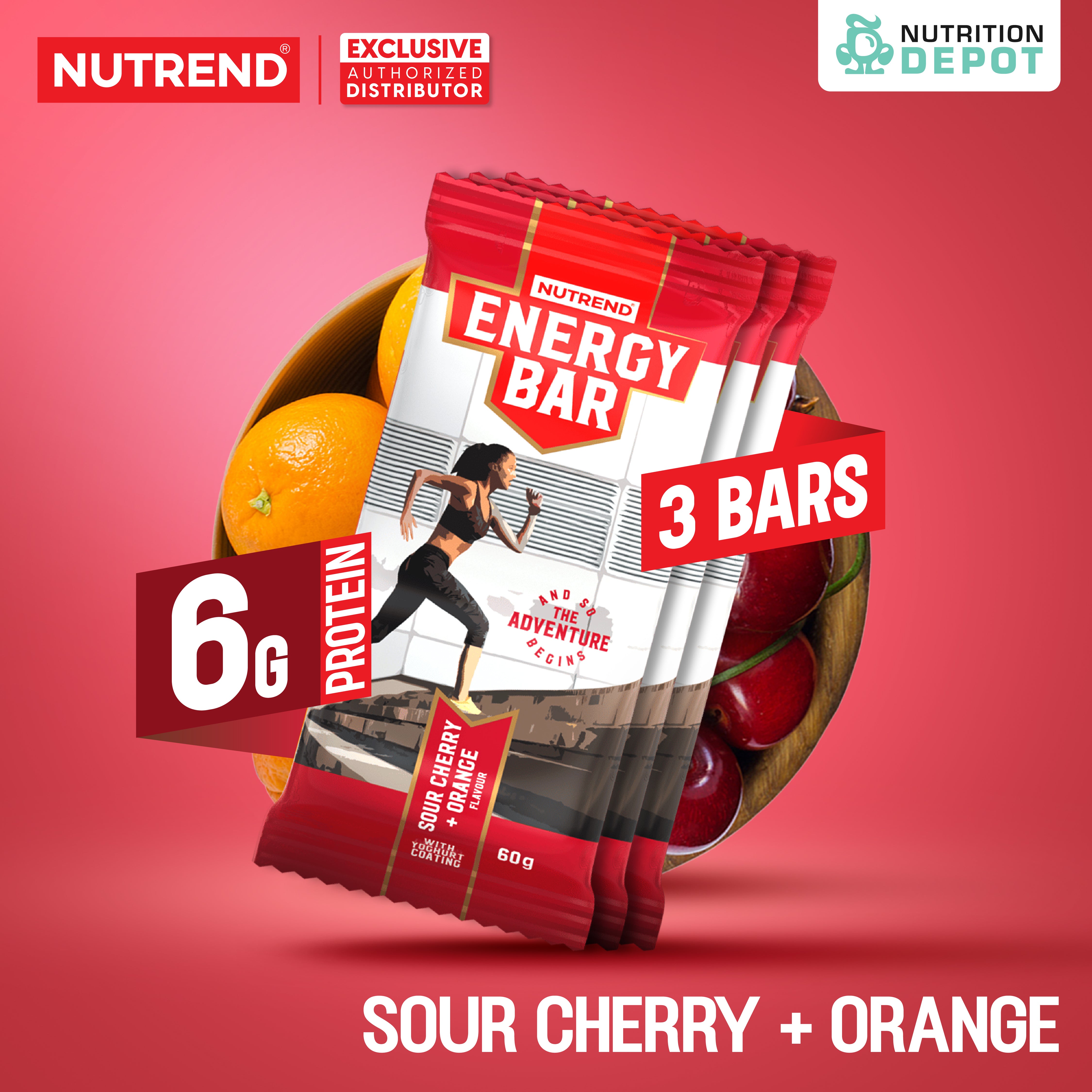 โปรตีนบาร์ Nutrend Energy Bar - 3 Bars