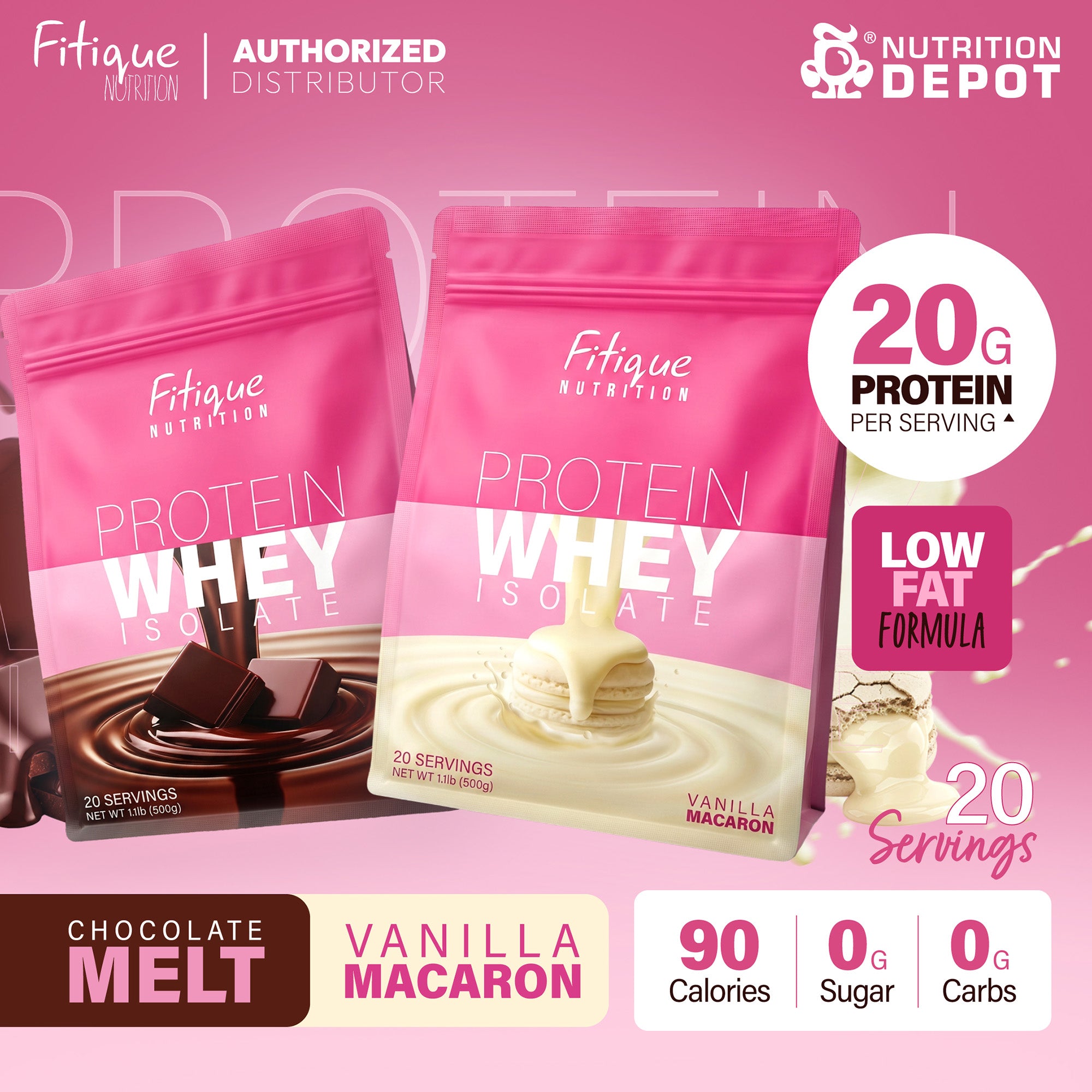 Fitique Whey Isolate - Chocolate Melt 1.1 lb