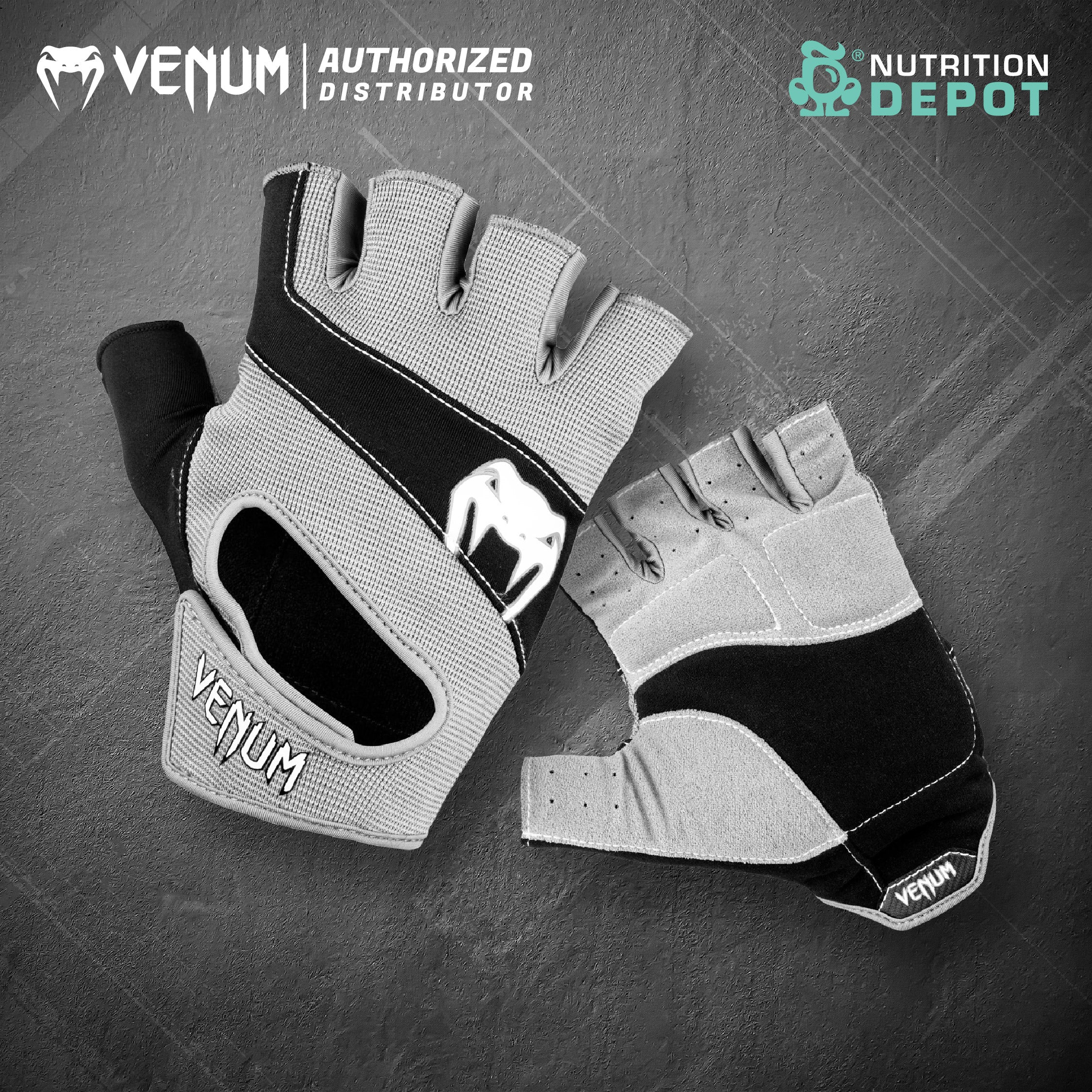 VENUM HYPERLIFT TRAINING GLOVES GRAY S/M - L/XL