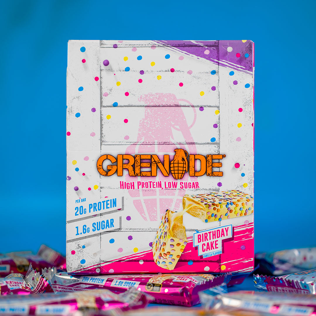 Grenade Carb Killa Protein Bar - Birthday Cake (Vanilla Flavour) 1 Box (12 Bars)