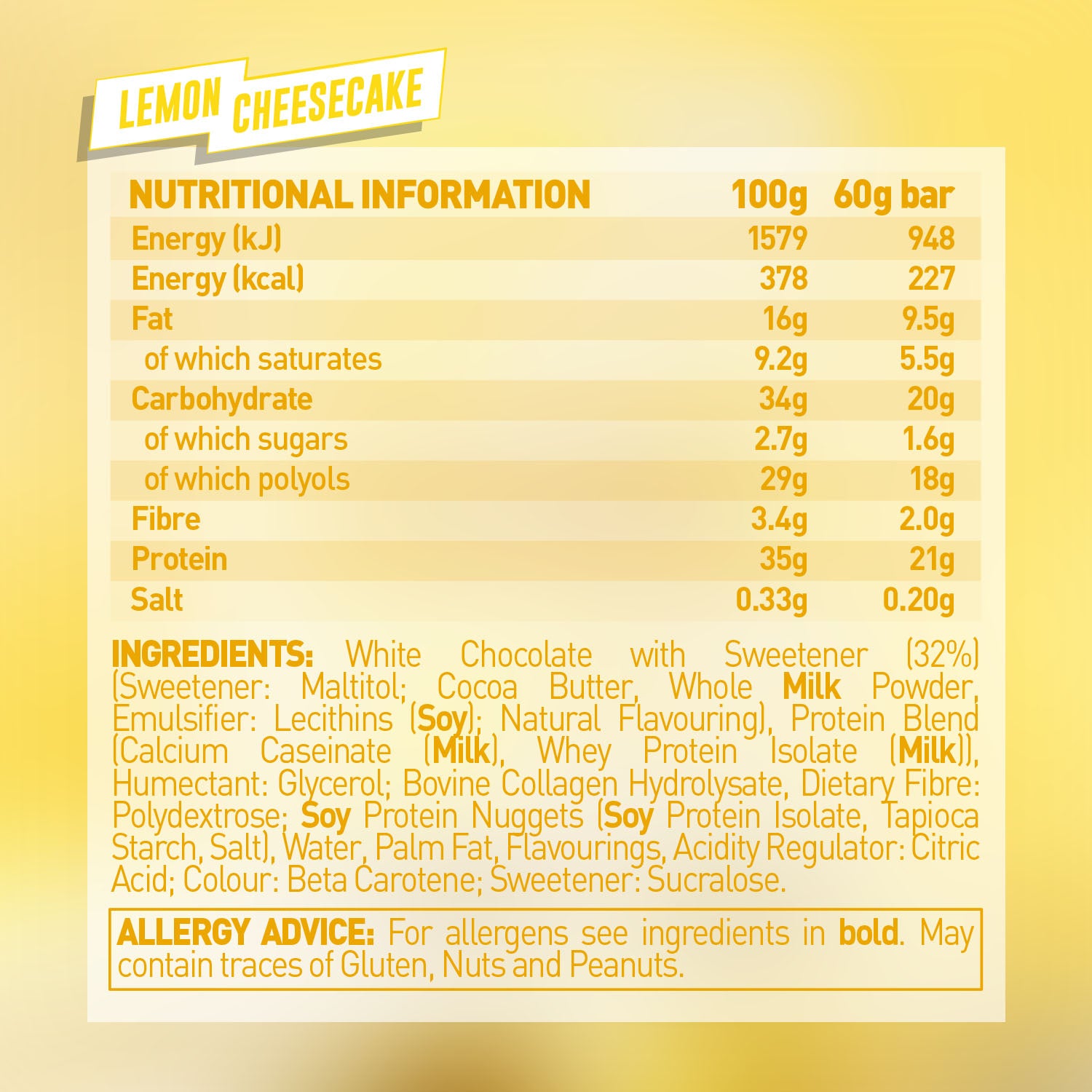 Grenade Carb Killa Protein Bar - Lemon Cheesecake 3 Bars