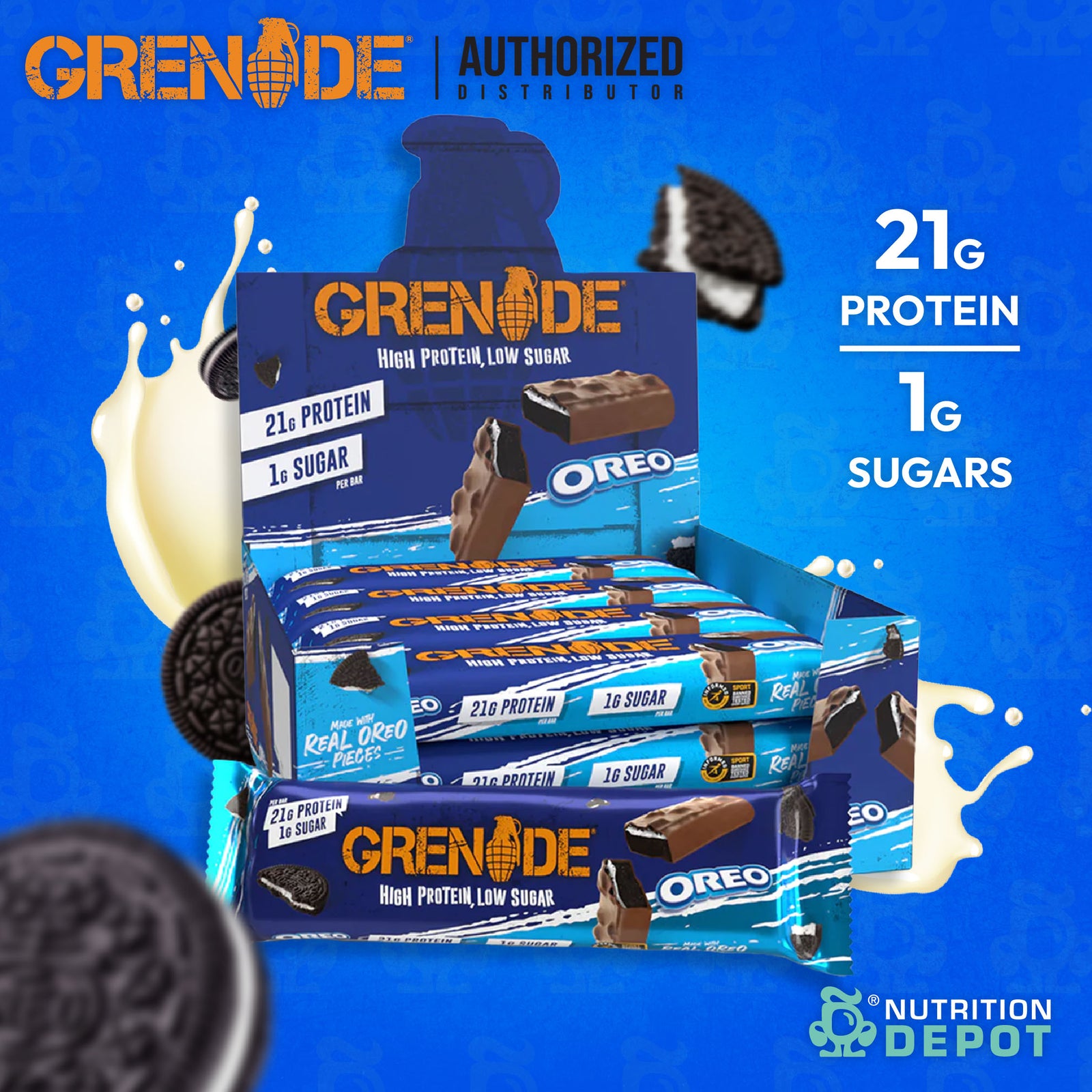 Grenade Carb Killa Protein Bar - Oreo 1 Box (12 Bars)