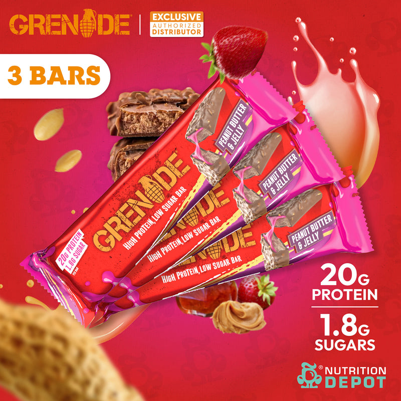 Grenade Carb Killa Protein Bar - Peanut Butter & Jelly 3 Bars