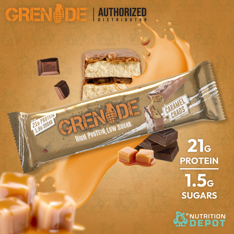 Grenade Carb Killa Protein Bar 1 Bar - Caramel Chaos โปรตีนบาร์ ขนมคลีน