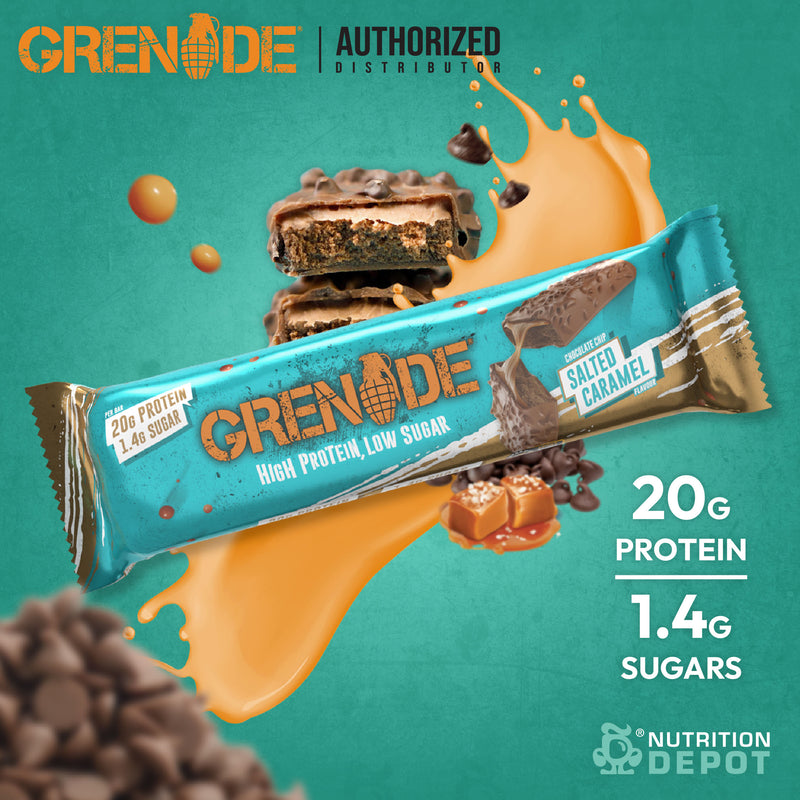 Grenade Carb Killa Protein Bar 1 Bar - Chocolate Chip Salted Caramel โปรตีนบาร์ ขนมคลีน