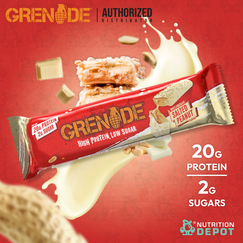 Grenade Carb Killa Protein Bar 1 Bar - White Chocolate Salted Peanut โปรตีนบาร์ ขนมคลีน