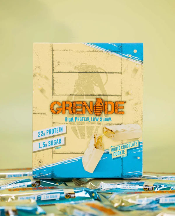 Grenade Carb Killa Protein Bar - White Chocolate Cookie 1 Box (12 Bars)
