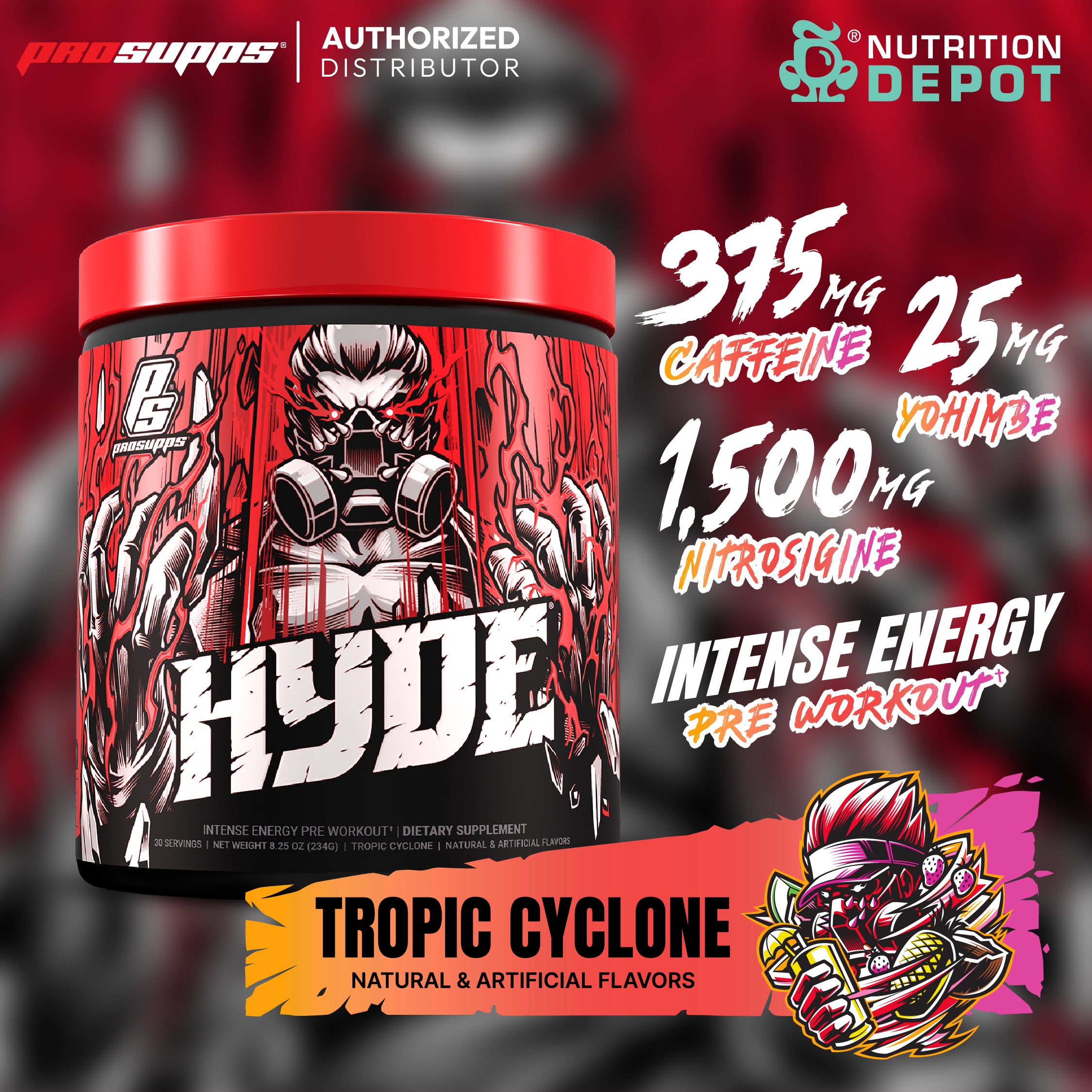 Prosupps	HYDE 30 Servings - Tropic Cyclone