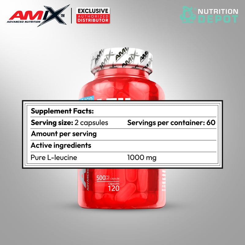 Amix Nutrition - L-Leucine Pure 1,000mg 120 Capsules