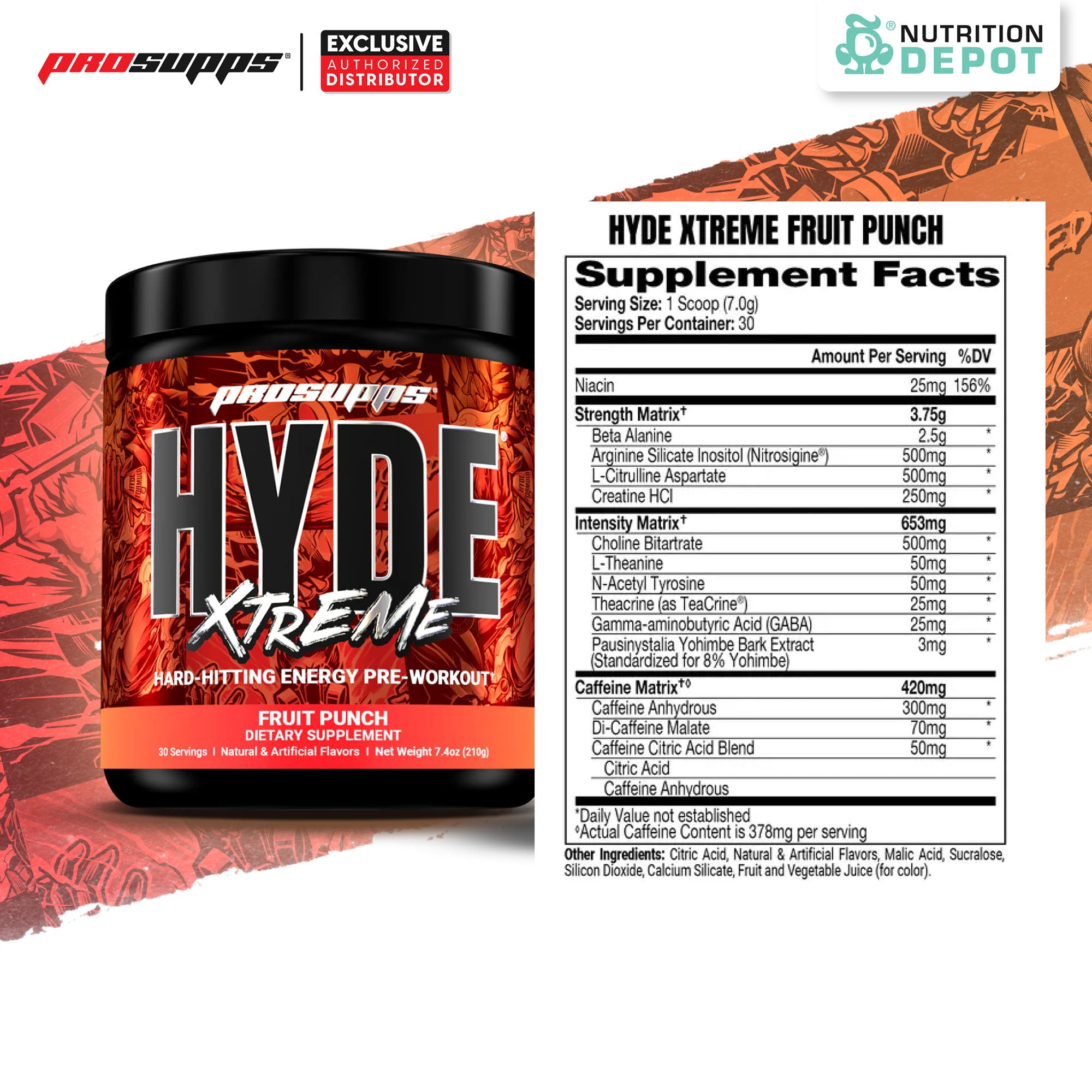 HYDE Extreme - Fruit Punch 30 Servings