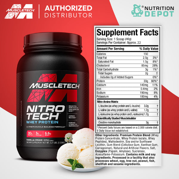 MUSCLETECH - เวย์โปรตีน อาหารเสริม มัสเซิลเทค