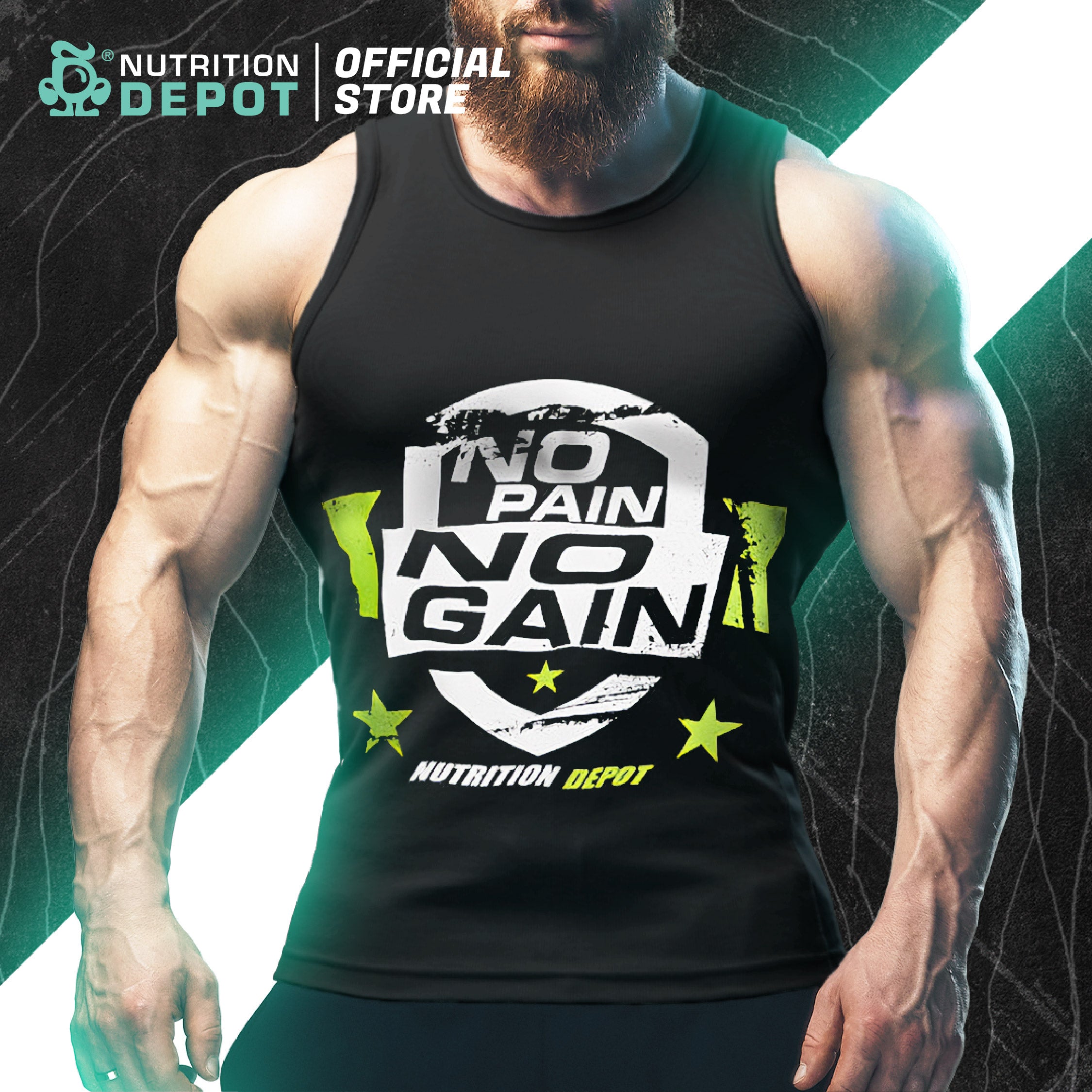 ND No Pain No Gain Men Singlet