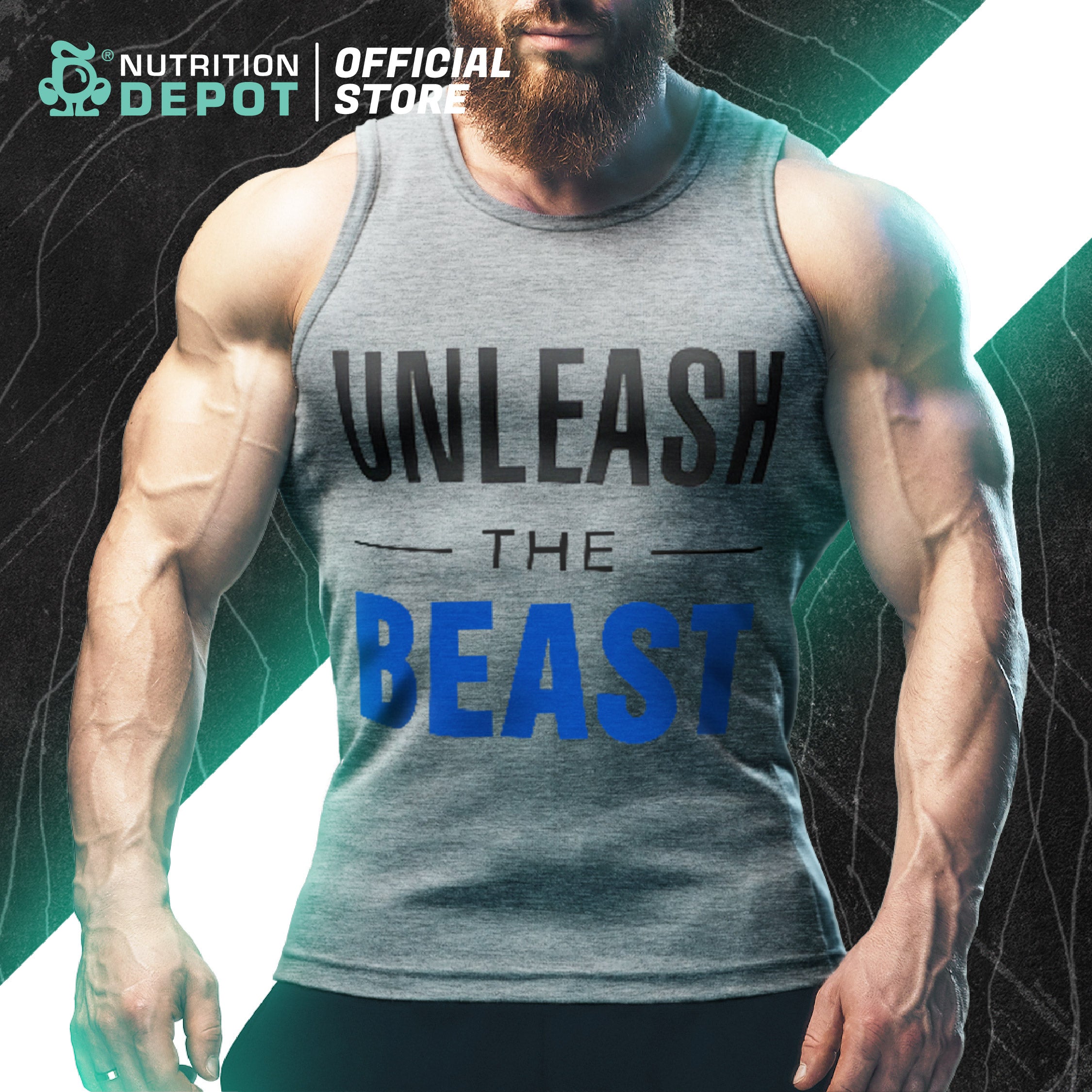 ND Unleash The Beast Men Singlet Gray