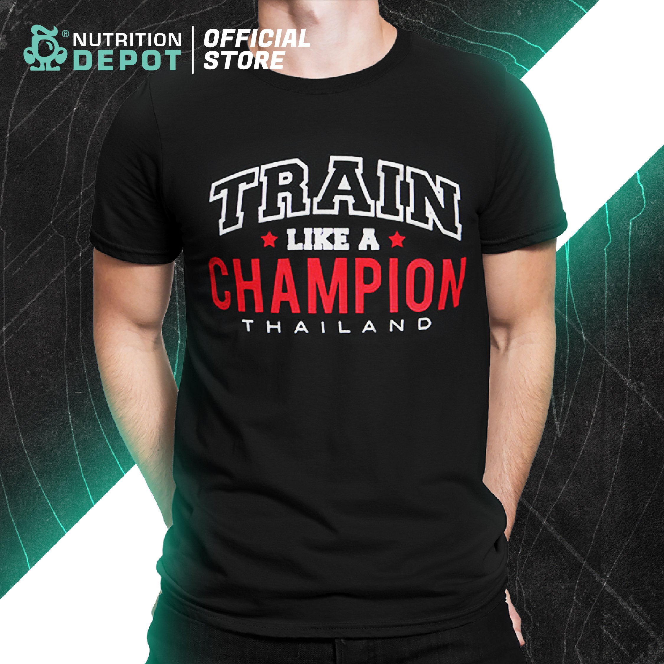 ND Train Like Champion Lycra Men T-Shirt Black