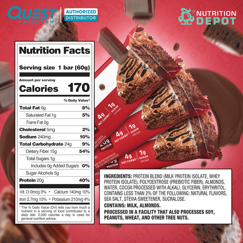 Quest Protein Bar - Chocolate Brownie 3 Bars