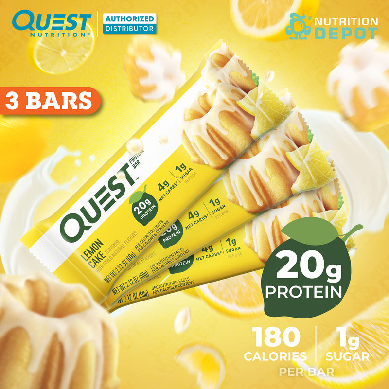 Quest Protein Bar - Lemon Cake 3 Bars