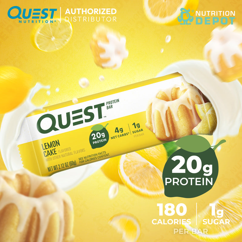 โปรตีนบาร์ Quest Protein Bar - Lemon Cake 1 Bars